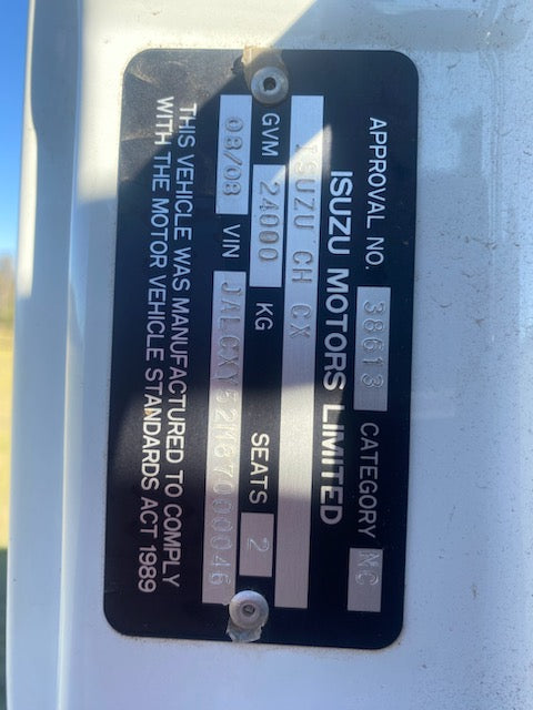 2008 Isuzu Giga CXY 455